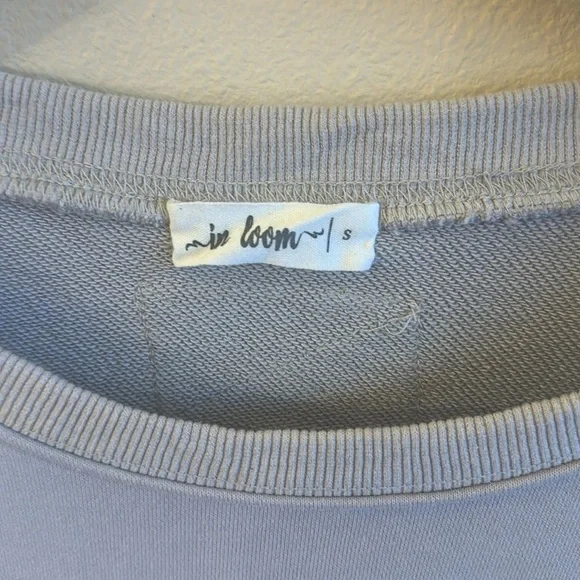 In Loom Jersey Washed Pullover Color Stonewash Womens Size Small Oversized - Picture 7 of 13